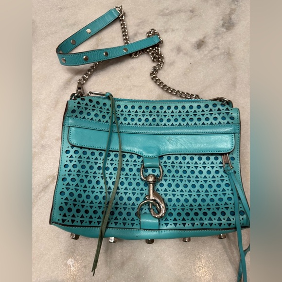 Rebecca Minkoff teal mint shoulder bag cross body - Picture 2 of 8